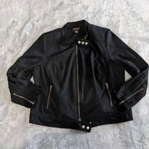 Lane Bryant black moto jacket